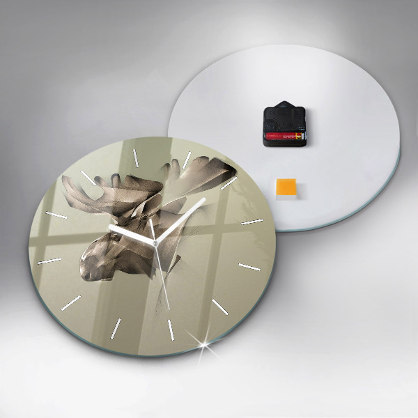 Orologio rotondo Alce grafico