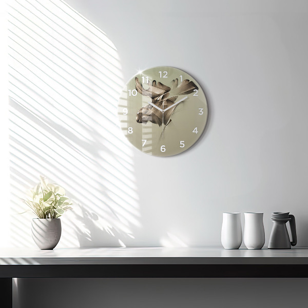 Orologio rotondo Alce grafico