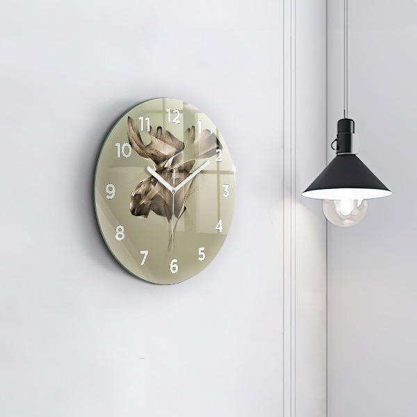 Orologio rotondo Alce grafico