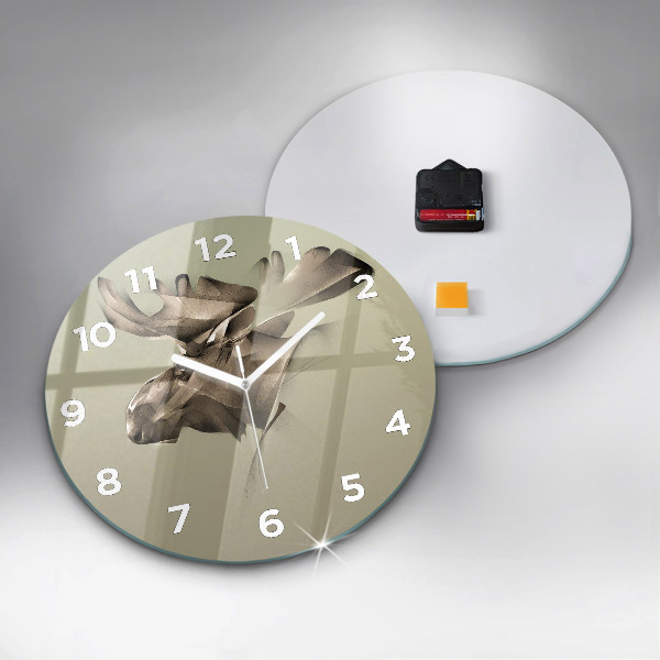 Orologio rotondo Alce grafico