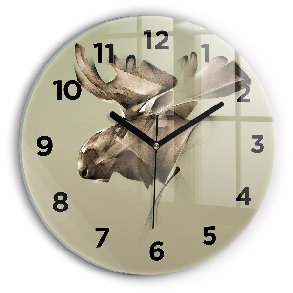 Orologio rotondo Alce grafico