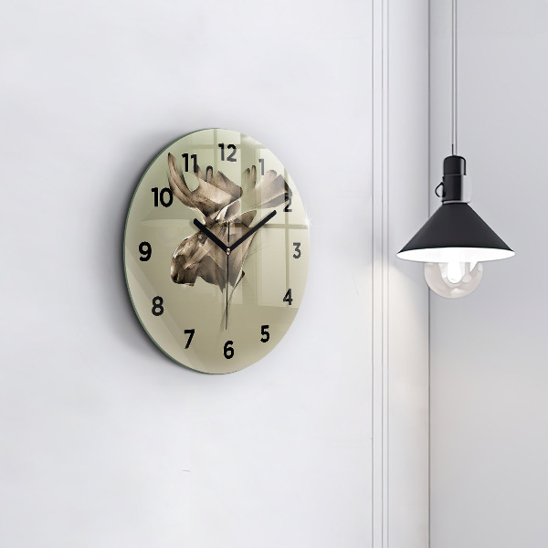 Orologio rotondo Alce grafico