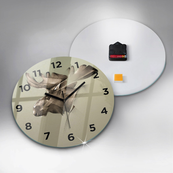Orologio rotondo Alce grafico