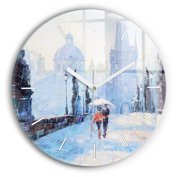 Orologio rotondo Arte ad olio