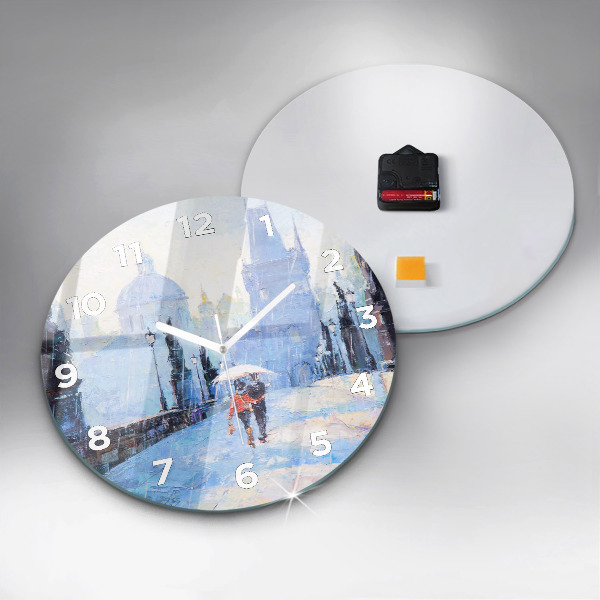 Orologio rotondo Arte ad olio