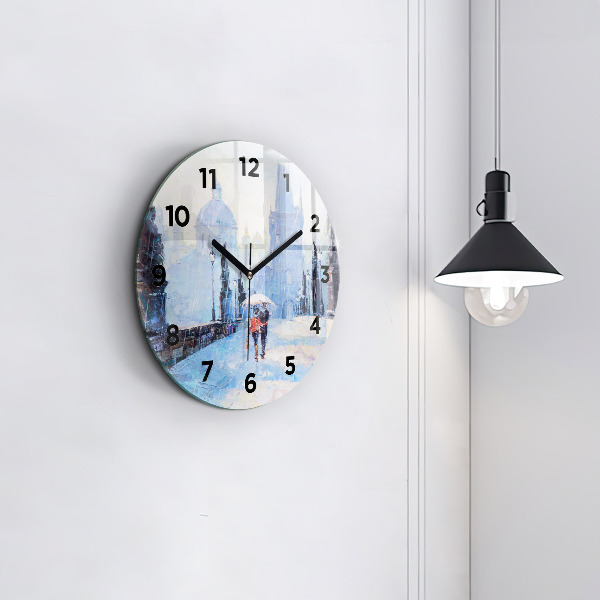 Orologio rotondo Arte ad olio