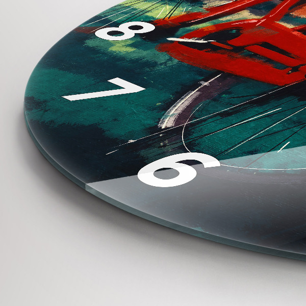 Orologio rotondo Bici dipinta