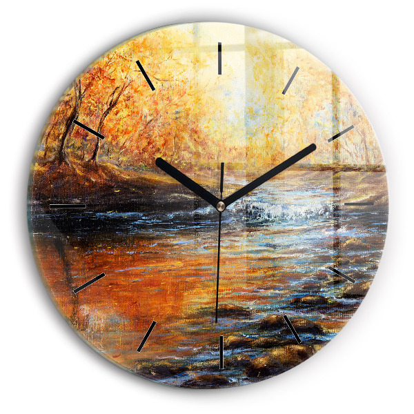 Orologio rotondo in vetro Arte artistica
