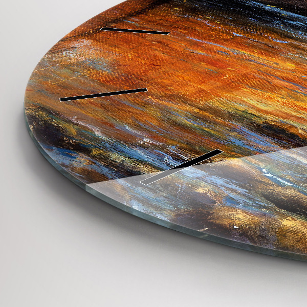 Orologio rotondo in vetro Arte artistica