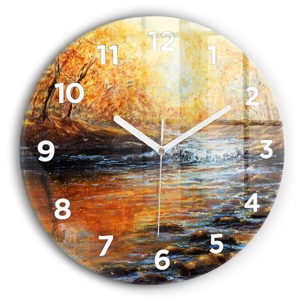 Orologio rotondo in vetro Arte artistica