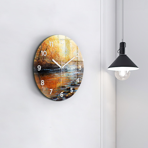 Orologio rotondo in vetro Arte artistica