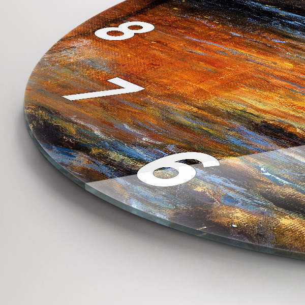 Orologio rotondo in vetro Arte artistica