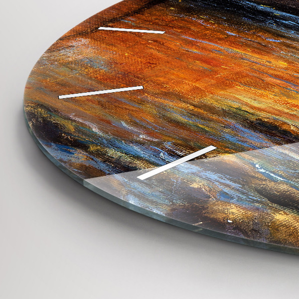 Orologio rotondo in vetro Arte artistica