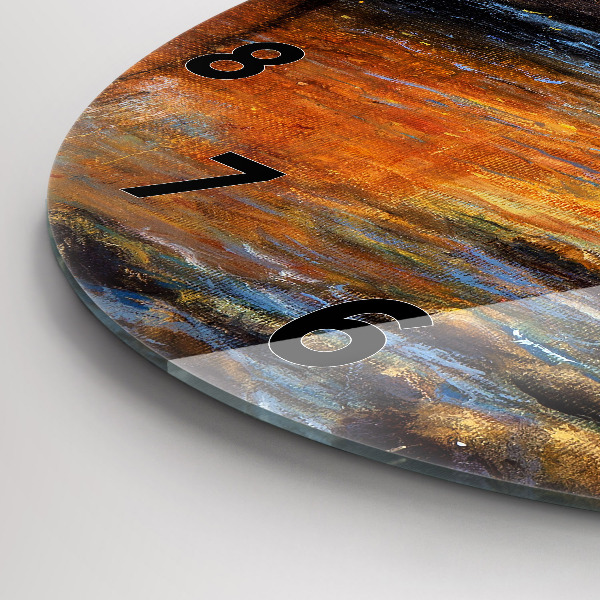 Orologio rotondo in vetro Arte artistica