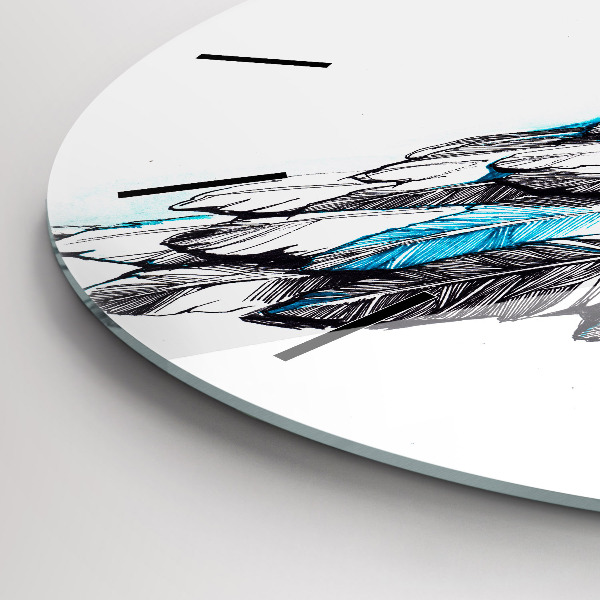 Orologio rotondo Imitazione delle ali degli uccelli