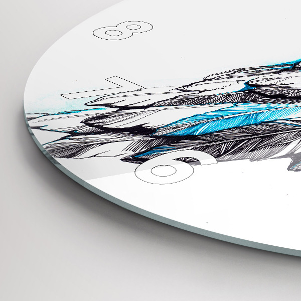 Orologio rotondo Imitazione delle ali degli uccelli