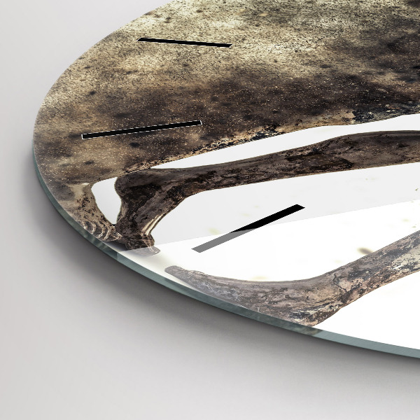 Orologio rotondo Persone astratte di sabbia