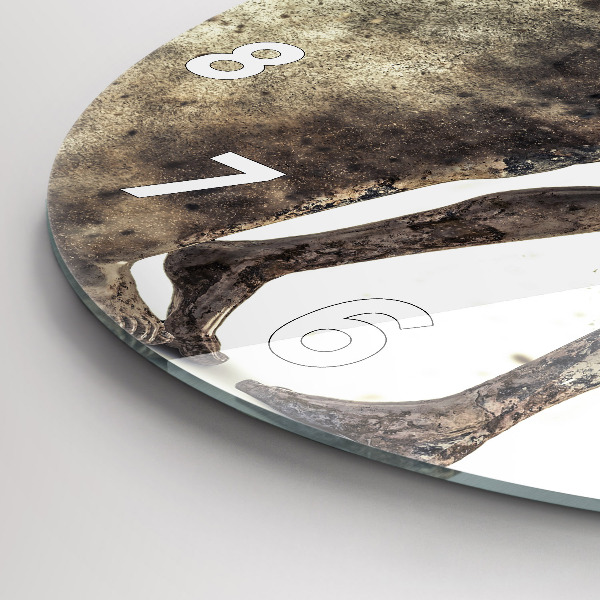 Orologio rotondo Persone astratte di sabbia