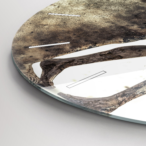 Orologio rotondo Persone astratte di sabbia