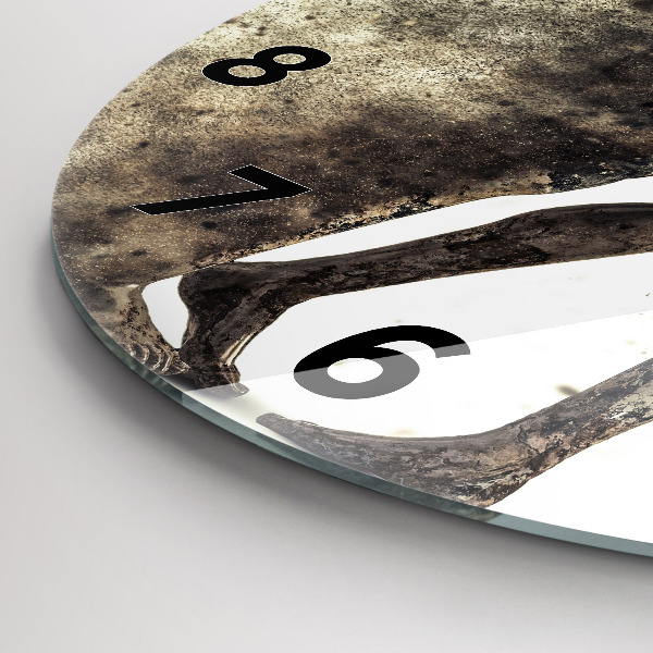 Orologio rotondo Persone astratte di sabbia