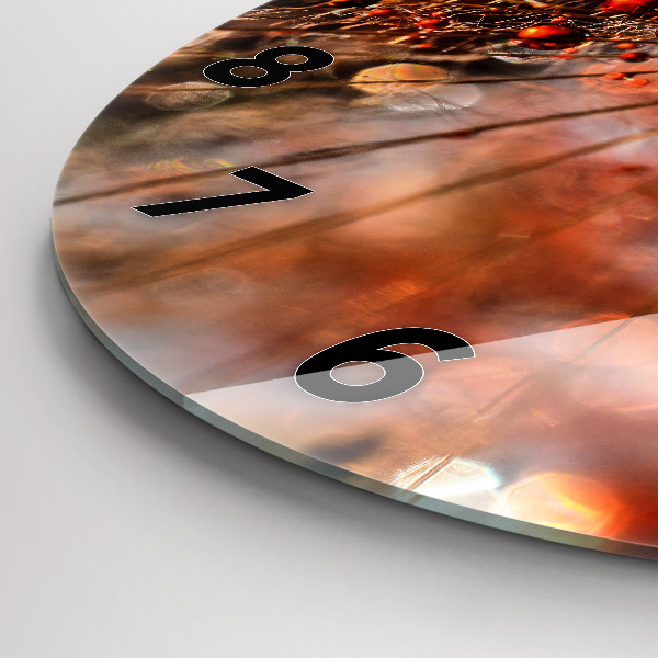 Orologio rotondo Dente di leone con rugiada