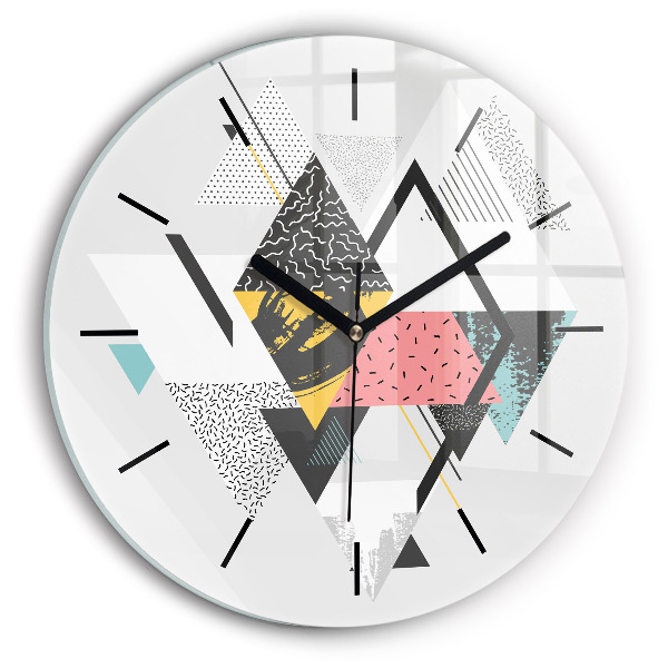 Orologio rotondo Motivo geometrico