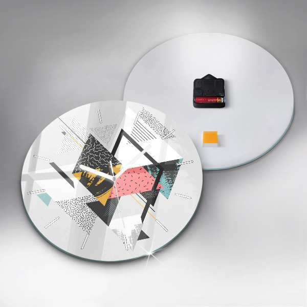 Orologio rotondo Motivo geometrico