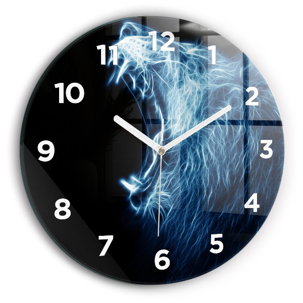 Orologio rotondo Leone selvaggio