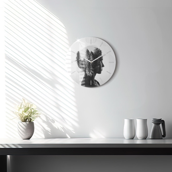 Orologio rotondo Ritratto di una donna