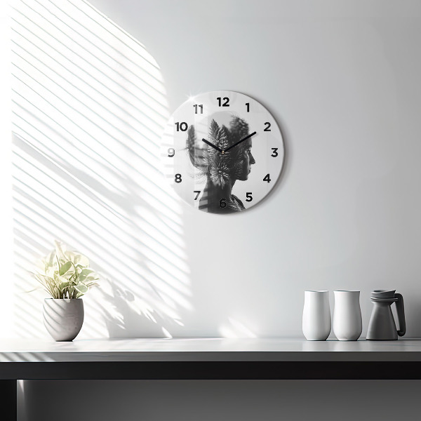 Orologio rotondo Ritratto di una donna