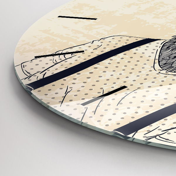 Orologio rotondo Cervo astratto