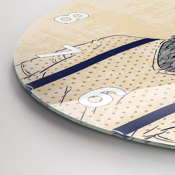 Orologio rotondo Cervo astratto