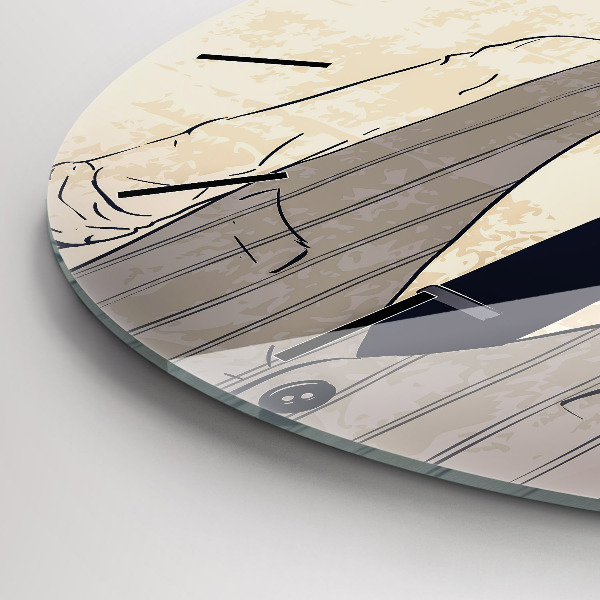 Orologio rotondo Uomo con la barba