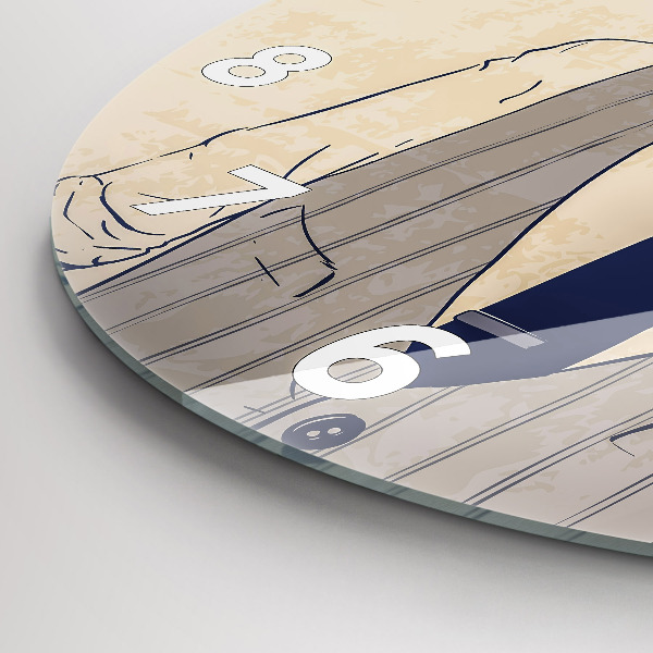 Orologio rotondo Uomo con la barba