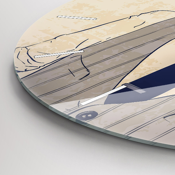 Orologio rotondo Uomo con la barba