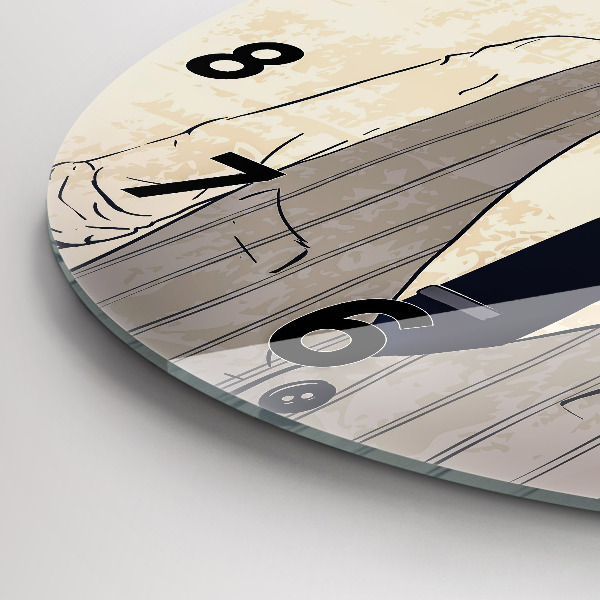 Orologio rotondo Uomo con la barba