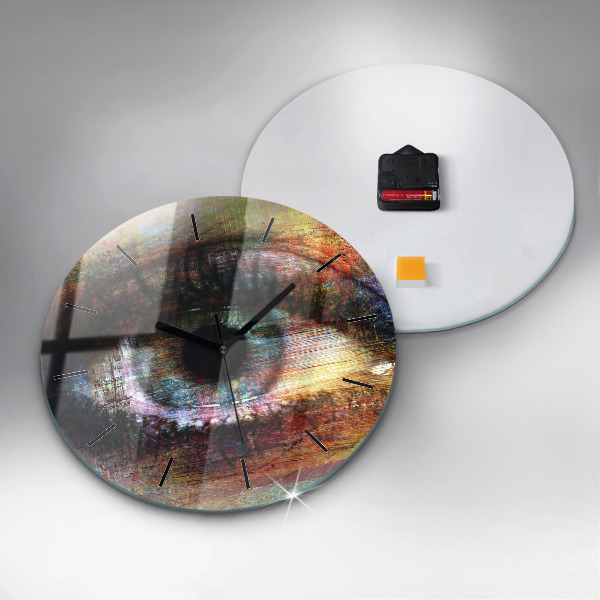 Orologio rotondo Occhio dell'arte di strada