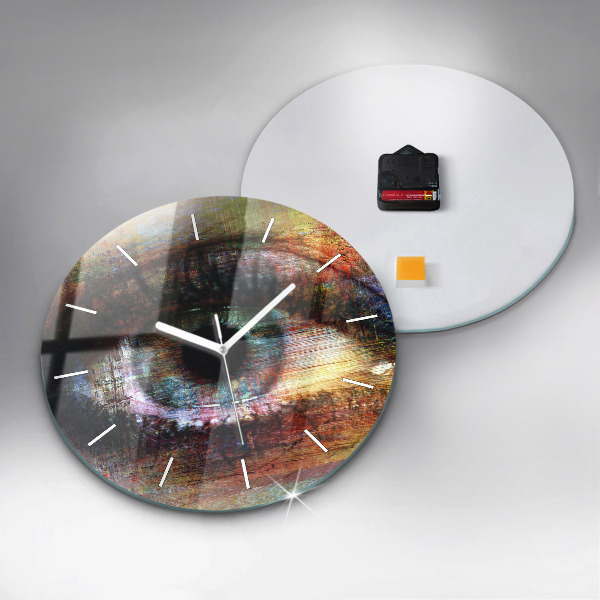 Orologio rotondo Occhio dell'arte di strada