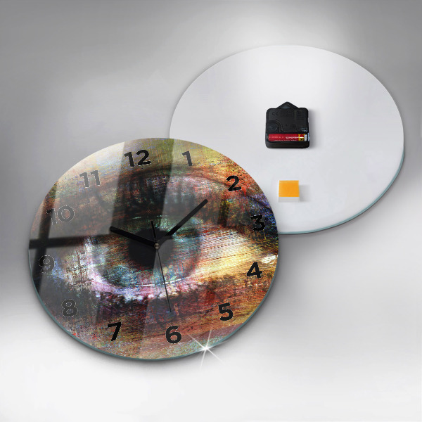 Orologio rotondo Occhio dell'arte di strada