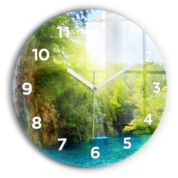 Orologio rotondo Paesaggio della laguna