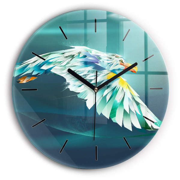 Orologio rotondo Immagine di un'aquila in volo