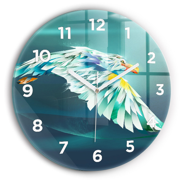Orologio rotondo Immagine di un'aquila in volo