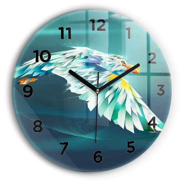 Orologio rotondo Immagine di un'aquila in volo