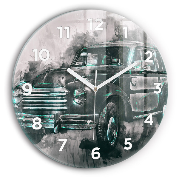 Orologio rotondo Auto della vecchia scuola