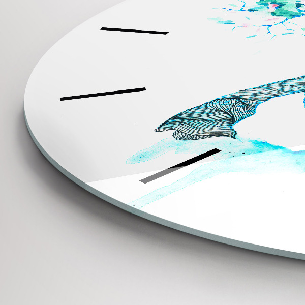 Orologio rotondo Illustrazione di cervo