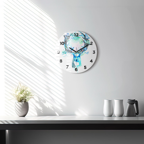 Orologio rotondo Illustrazione di cervo