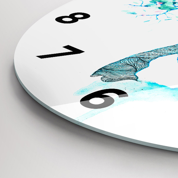 Orologio rotondo Illustrazione di cervo