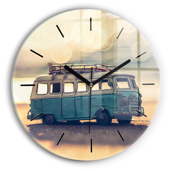 Orologio rotondo Camper sulla spiaggia