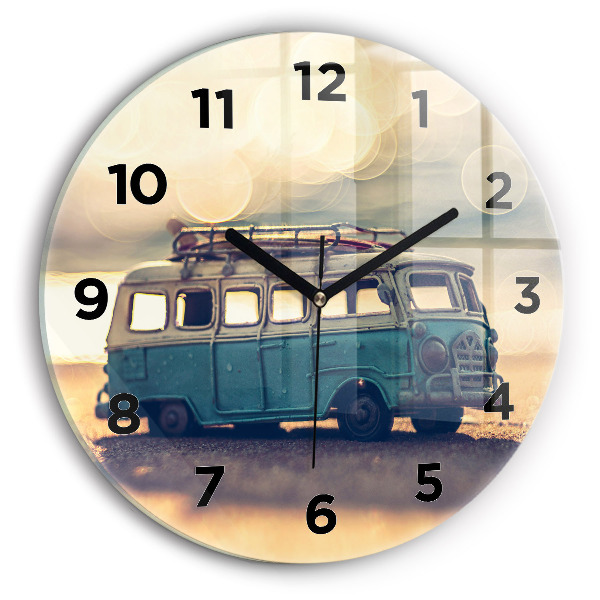 Orologio rotondo Camper sulla spiaggia