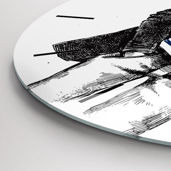 Orologio rotondo Un cane in un corpo umano